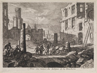 KG 06052
<br/>
Vue des ruines, du dedans de la Boucherie
<br/>
<em>Coppens, Augustin 1665/70 - ?)</em>